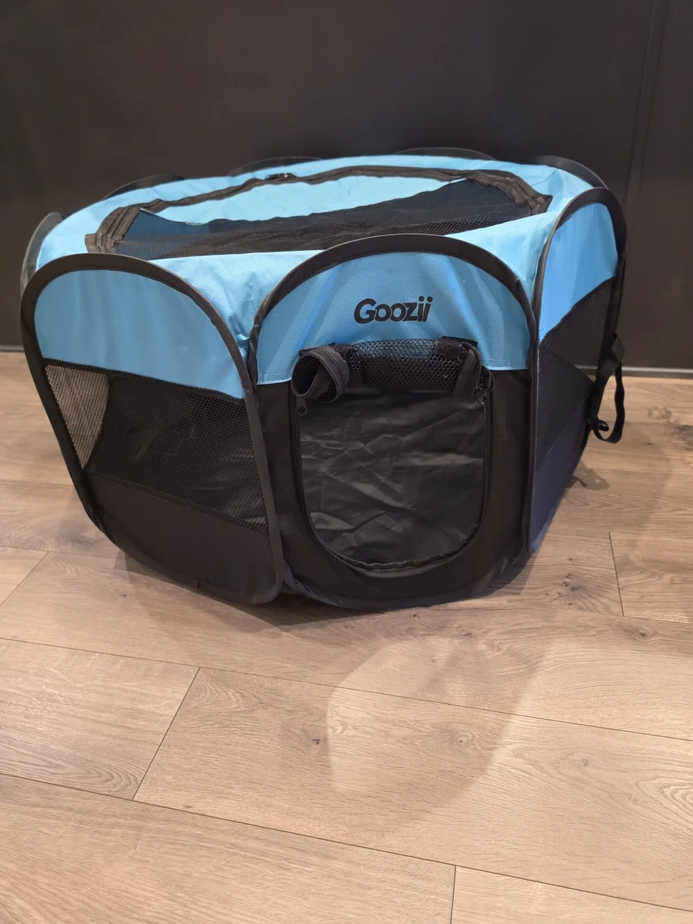 Goozii Blue & Black Portable Pet Playpen